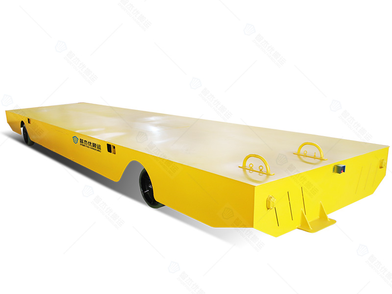 大型電動(dòng)平車平板轉(zhuǎn)運(yùn)車試機(jī)成功