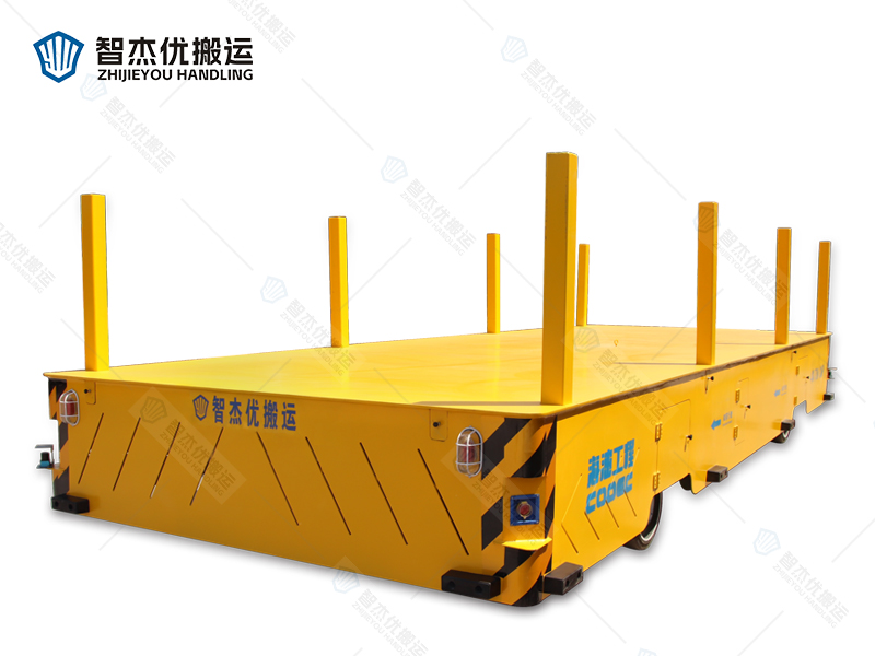 好消息-中海油客戶定制的大尺寸大載重無軌電動平車試車成功
