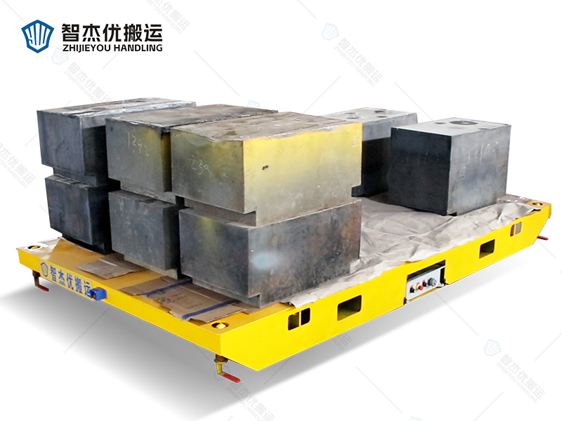 CWX-5T集裝箱轉(zhuǎn)運(yùn)無軌電動(dòng)平車試車成功整裝待發(fā)